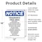 Signmission Fragrance Free Area Perfumes, 12 in W x Rectangle, Plastic OS-2PACK-NS-P-1218-V-12905 - alternate 3